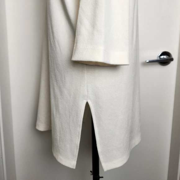 Crepe Linen Tunic Midi Dress - Picture 6 of 10